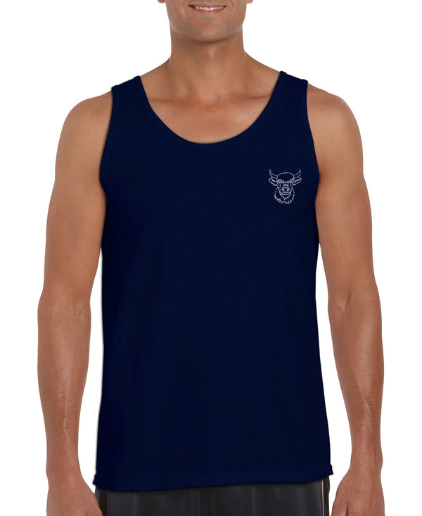 Highland Rind weiß - Tank-Top Unisex - Tier-Shirts.com