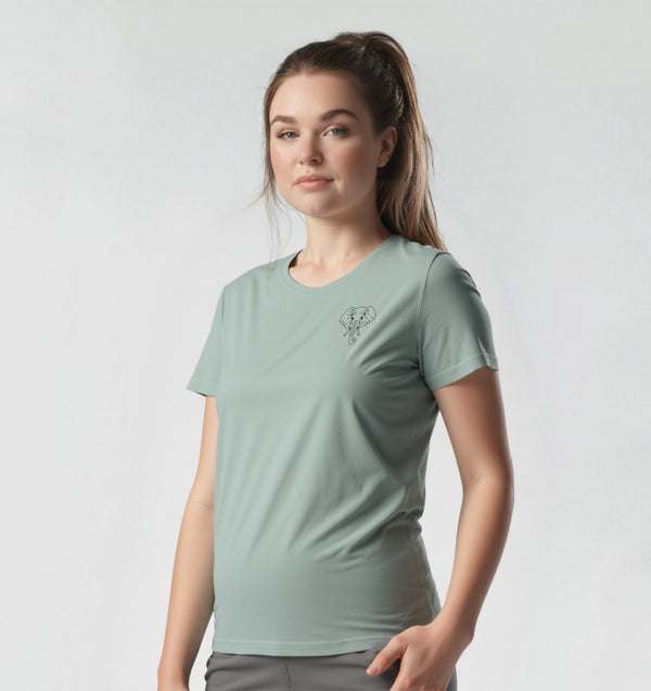 Elefant schwarz - Organic T-Shirt Unisex - Tier-Shirts.com