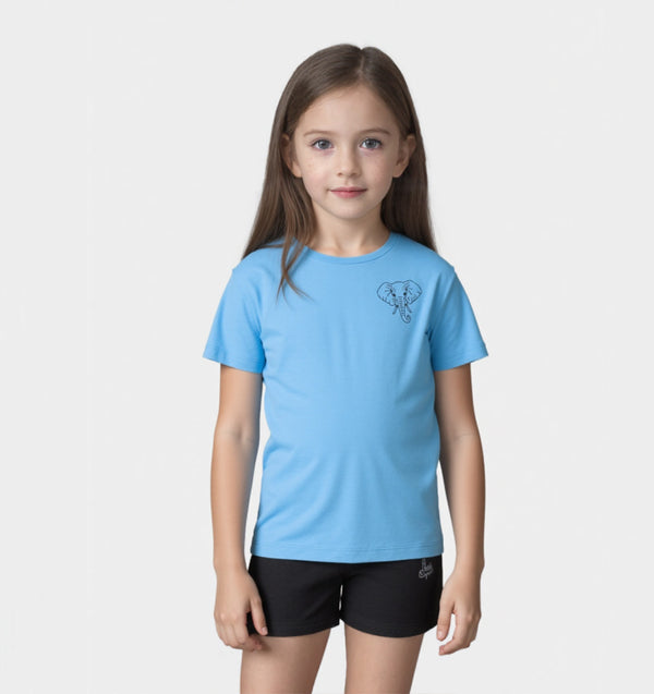 Elefant schwarz - Organic T-Shirt Kinder - Tier-Shirts.com