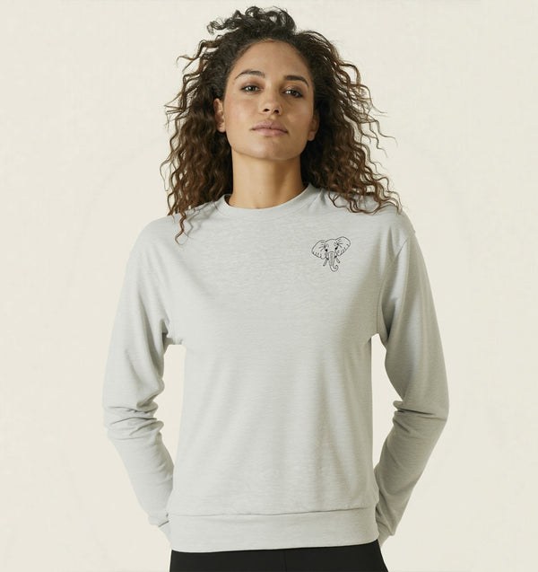 Elefant schwarz - Basic Sweatshirt Unisex - Tier-Shirts.com