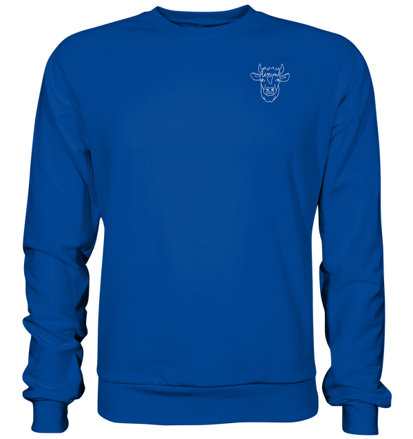 Kuh weiß - Basic Sweatshirt Unisex Sweatshirts Tier-Shirts.com Royal Blue XS