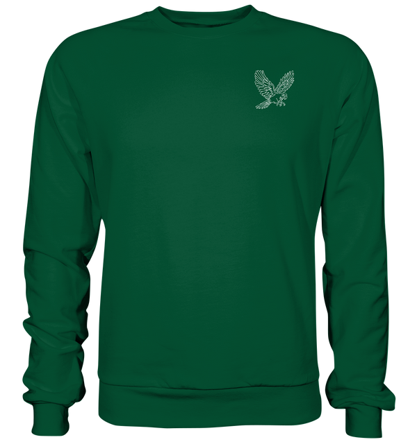 Papagei weiß - Basic Sweatshirt Unisex Sweatshirts Tier-Shirts.com Bottle Green XS