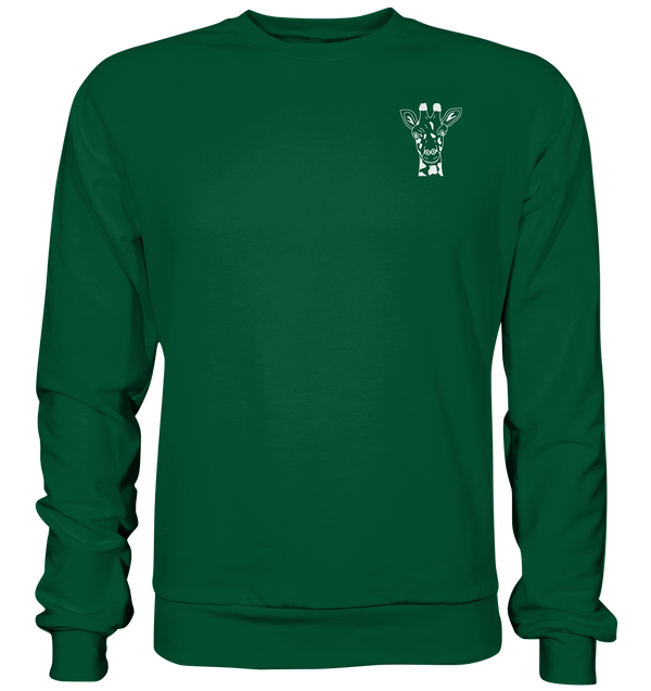 Giraffe weiß - Basic Sweatshirt Unisex Sweatshirts Tier-Shirts.com Bottle Green XS