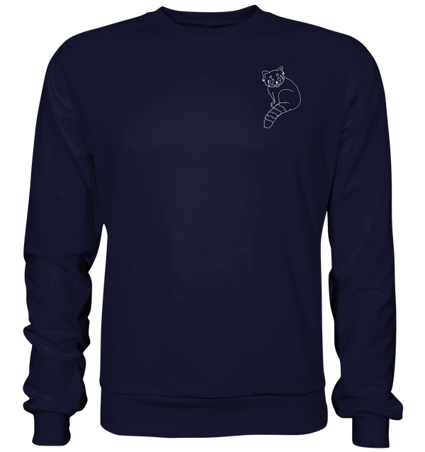 Roter Panda weiß - Basic Sweatshirt Unisex Sweatshirts Tier-Shirts.com Oxford Navy XS