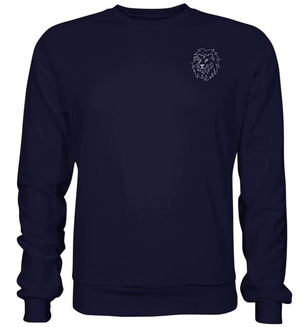 Löwe weiß - Basic Sweatshirt Unisex Sweatshirts Tier-Shirts.com Oxford Navy XS