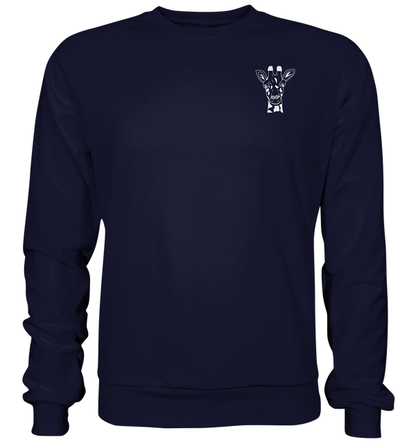 Giraffe weiß - Basic Sweatshirt Unisex Sweatshirts Tier-Shirts.com Oxford Navy XS