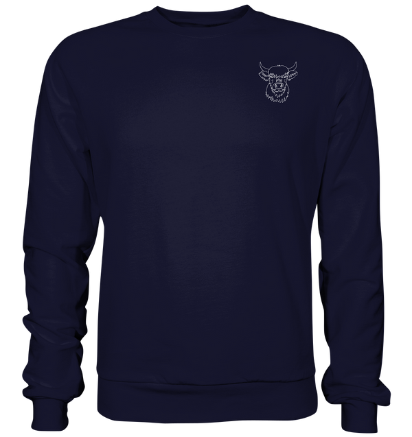 Highland Rind weiß - Basic Sweatshirt Unisex - Tier-Shirts.com