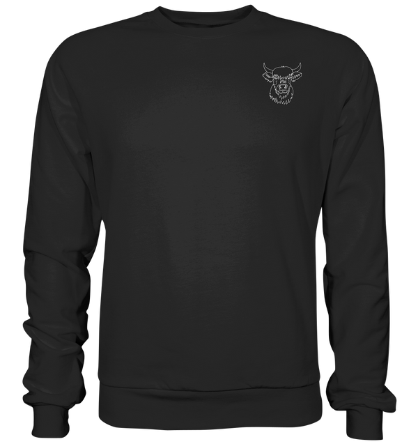 Highland Rind weiß - Basic Sweatshirt Unisex - Tier-Shirts.com