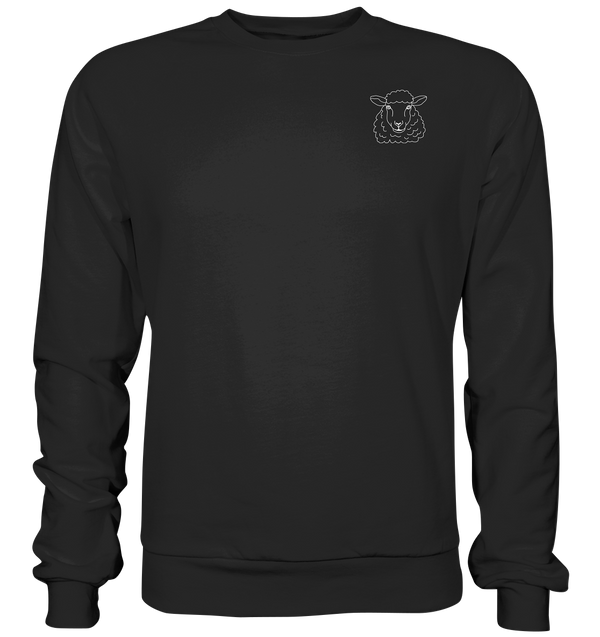 Schaf weiß - Basic Sweatshirt Unisex Sweatshirts Tier-Shirts.com Deep Black XS