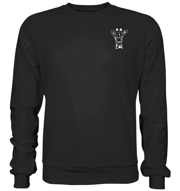 Giraffe weiß - Basic Sweatshirt Unisex Sweatshirts Tier-Shirts.com Deep Black XS