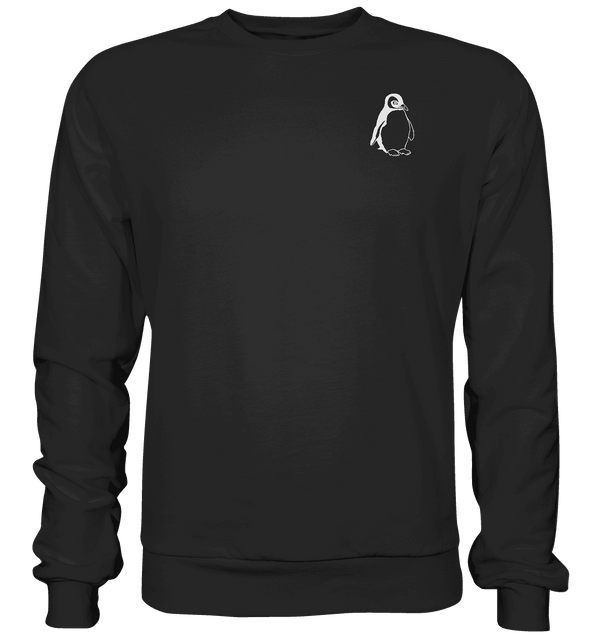 Pinguin weiß - Basic Sweatshirt Unisex Sweatshirts Tier-Shirts.com Deep Black XS