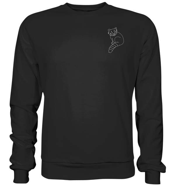 Roter Panda weiß - Basic Sweatshirt Unisex Sweatshirts Tier-Shirts.com Deep Black XS