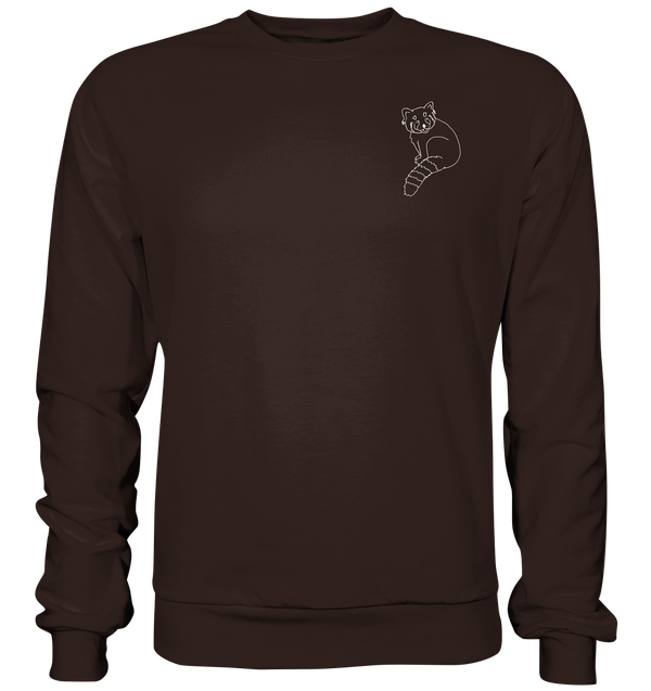 Roter Panda weiß - Basic Sweatshirt Unisex Sweatshirts Tier-Shirts.com Hot Chocolate XS