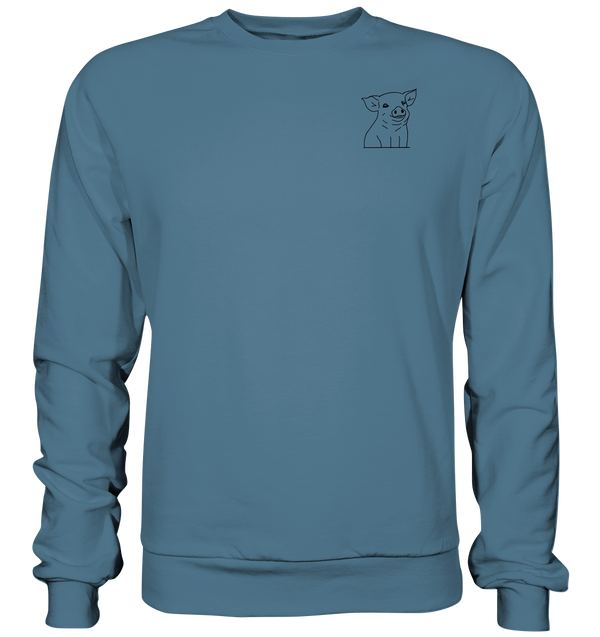 Ferkel schwarz - Basic Sweatshirt Unisex Sweatshirts Tier-Shirts.com Airforce Blue XS