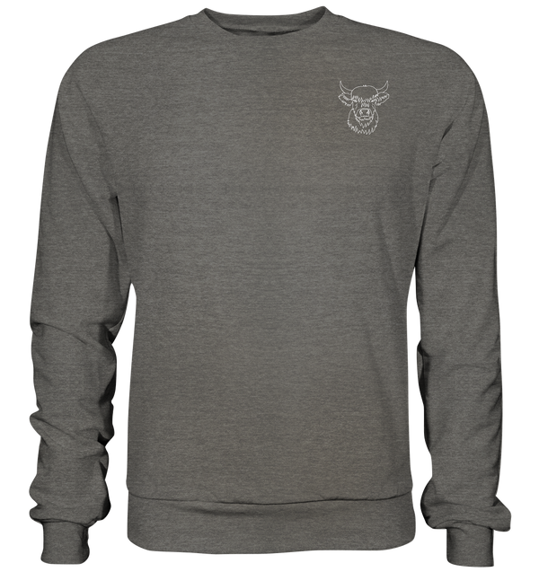 Highland Rind weiß - Basic Sweatshirt Unisex - Tier-Shirts.com