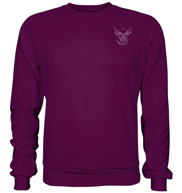 Highland Rind weiß - Basic Sweatshirt Unisex - Tier-Shirts.com