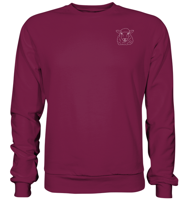 Schaf weiß - Basic Sweatshirt Unisex Sweatshirts Tier-Shirts.com Burgundy XS