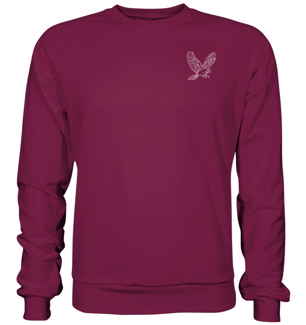 Papagei weiß - Basic Sweatshirt Unisex Sweatshirts Tier-Shirts.com Burgundy XS