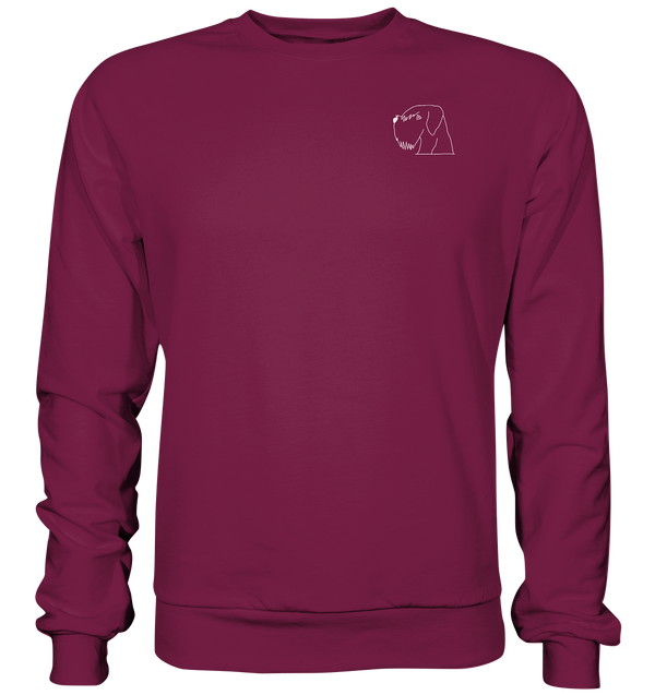 Schnauzer weiß - Basic Sweatshirt Unisex Sweatshirts Tier-Shirts.com Burgundy XS