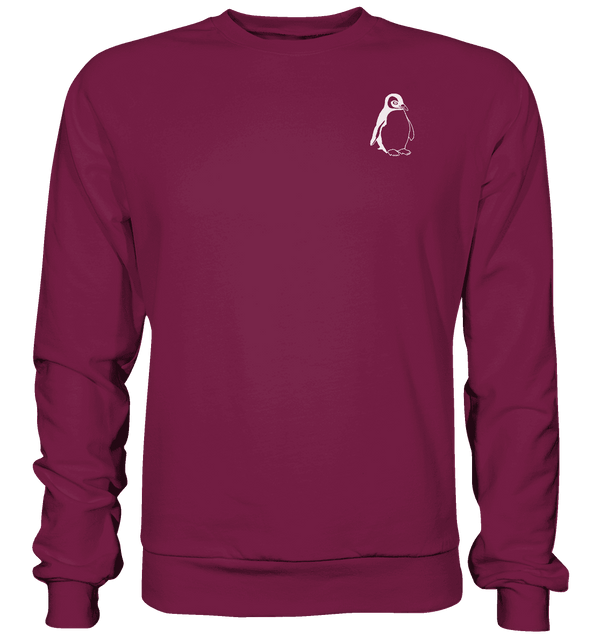 Pinguin weiß - Basic Sweatshirt Unisex Sweatshirts Tier-Shirts.com Burgundy XS