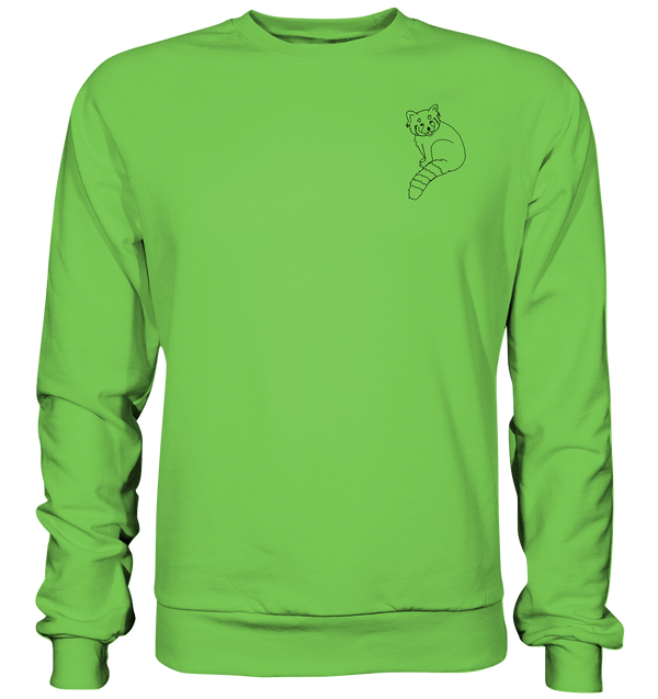 Roter Panda - Basic Sweatshirt Unisex Sweatshirts Tier-Shirts.com Lime Green XS