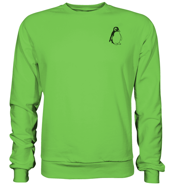 Pinguin - Basic Sweatshirt Unisex Sweatshirts Tier-Shirts.com Lime Green XS