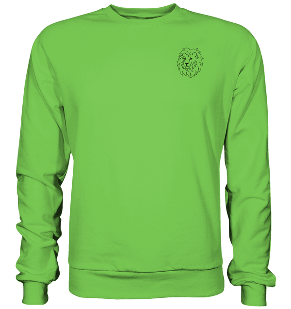 Löwe - Basic Sweatshirt Unisex Sweatshirts Tier-Shirts.com Lime Green XS