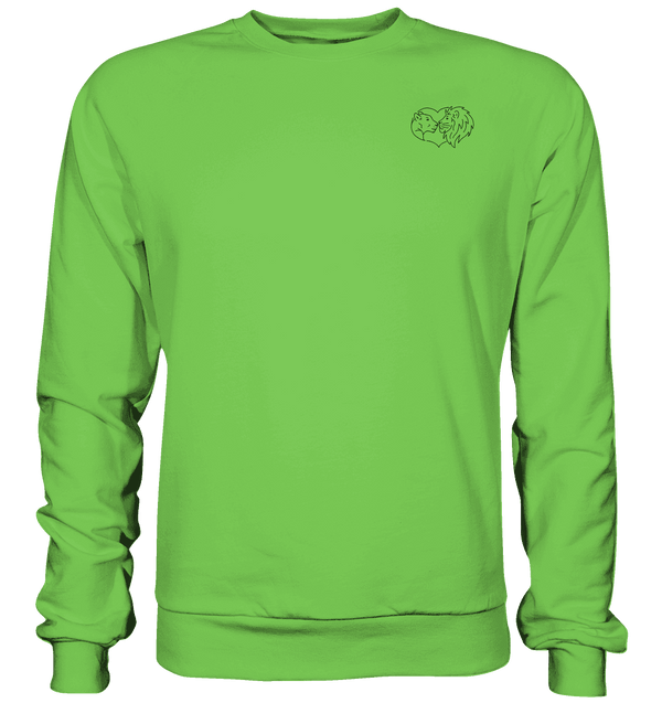 Löwenpaar - Basic Sweatshirt Unisex Sweatshirts Tier-Shirts.com Lime Green XS