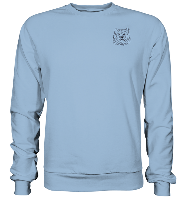 Bär schwarz - Basic Sweatshirt Unisex Sweatshirts Tier-Shirts.com Sky Blue XS