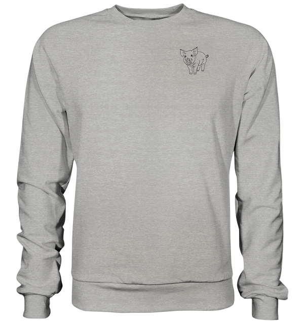 Schwein schwarz - Basic Sweatshirt Unisex Sweatshirts Tier-Shirts.com