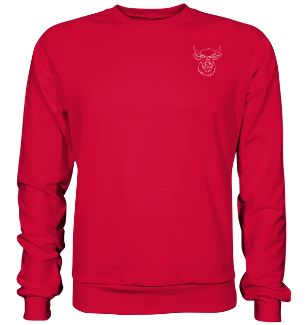Highland Rind weiß - Basic Sweatshirt Unisex - Tier-Shirts.com