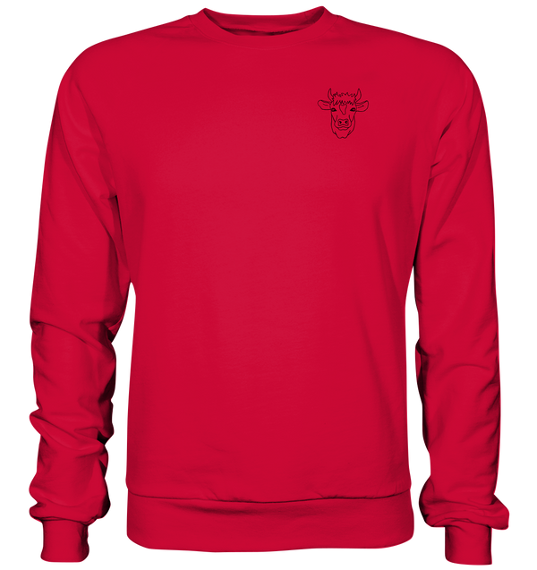 Kuh schwarz - Basic Sweatshirt Unisex Sweatshirts Tier-Shirts.com Fire Red XS