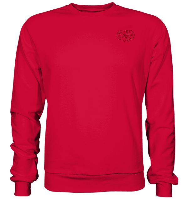 Löwenpaar - Basic Sweatshirt Unisex Sweatshirts Tier-Shirts.com Fire Red XS