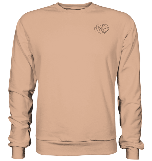 Löwenpaar - Basic Sweatshirt Unisex Sweatshirts Tier-Shirts.com Nude XS