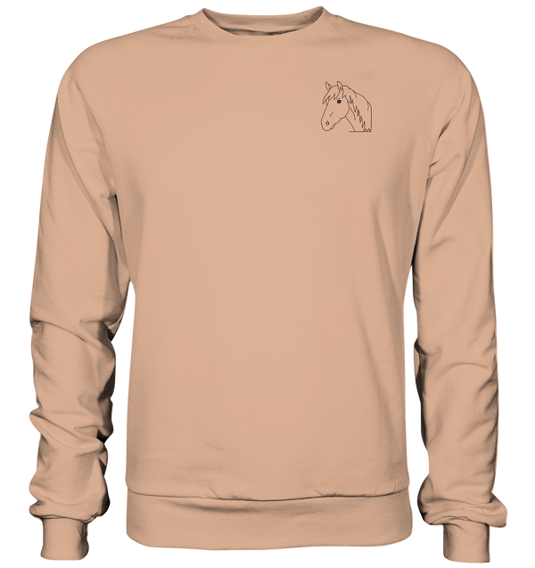 Pferd schwarz - Basic Sweatshirt Unisex Sweatshirts Tier-Shirts.com Nude XS