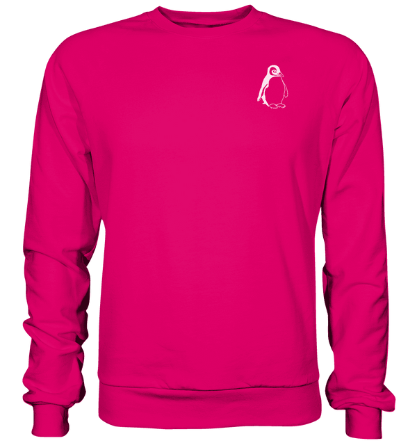 Pinguin weiß - Basic Sweatshirt Unisex Sweatshirts Tier-Shirts.com Hot Pink XS