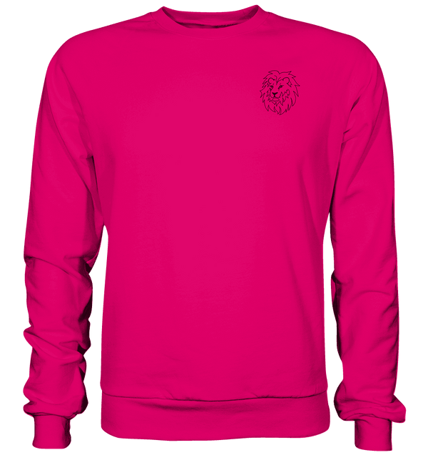 Löwe - Basic Sweatshirt Unisex Sweatshirts Tier-Shirts.com Hot Pink XS