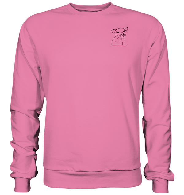 Ferkel schwarz - Basic Sweatshirt Unisex Sweatshirts Tier-Shirts.com Candyfloss Pink XS