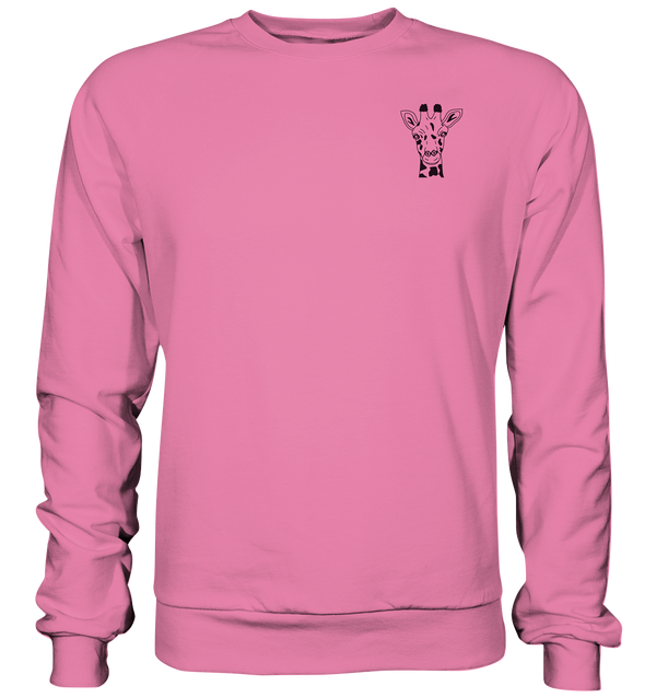Giraffe - Basic Sweatshirt Unisex Sweatshirts Tier-Shirts.com Candyfloss Pink XS