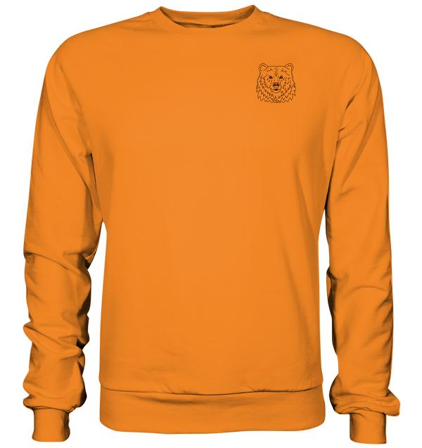 Bär schwarz - Basic Sweatshirt Unisex Sweatshirts Tier-Shirts.com Orange Crush XS