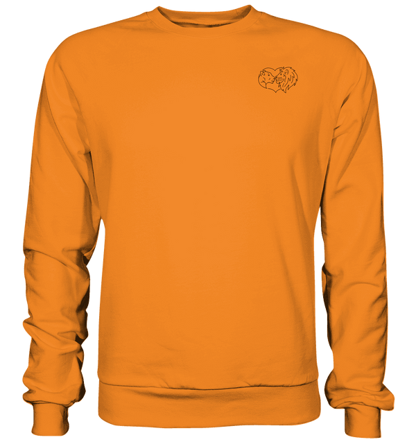 Löwenpaar - Basic Sweatshirt Unisex Sweatshirts Tier-Shirts.com Orange Crush XS