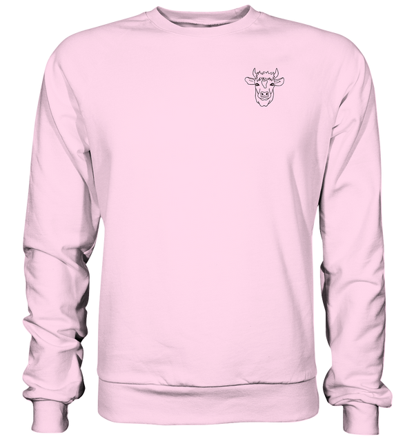 Kuh schwarz - Basic Sweatshirt Unisex Sweatshirts Tier-Shirts.com Baby Pink XS