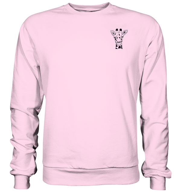 Giraffe - Basic Sweatshirt Unisex Sweatshirts Tier-Shirts.com Baby Pink XS