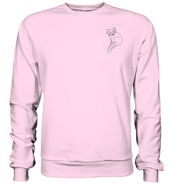 Roter Panda - Basic Sweatshirt Unisex Sweatshirts Tier-Shirts.com Baby Pink XS
