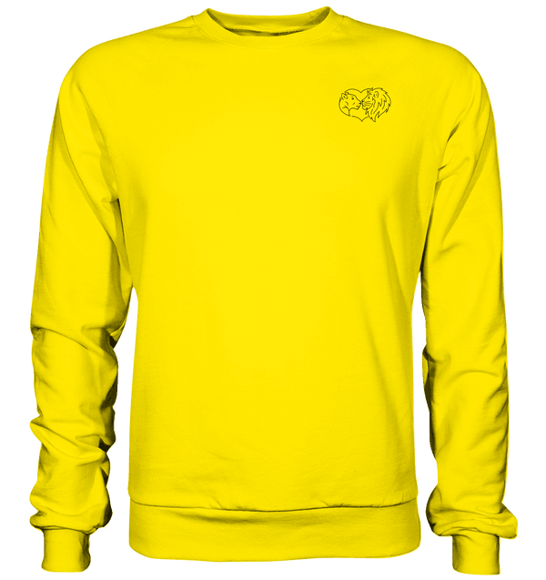 Löwenpaar - Basic Sweatshirt Unisex Sweatshirts Tier-Shirts.com Sun Yellow XS
