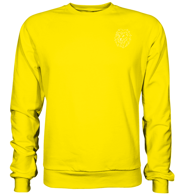 Löwe weiß - Basic Sweatshirt Unisex Sweatshirts Tier-Shirts.com Sun Yellow XS