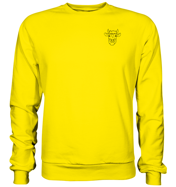 Kuh schwarz - Basic Sweatshirt Unisex Sweatshirts Tier-Shirts.com Sun Yellow XS