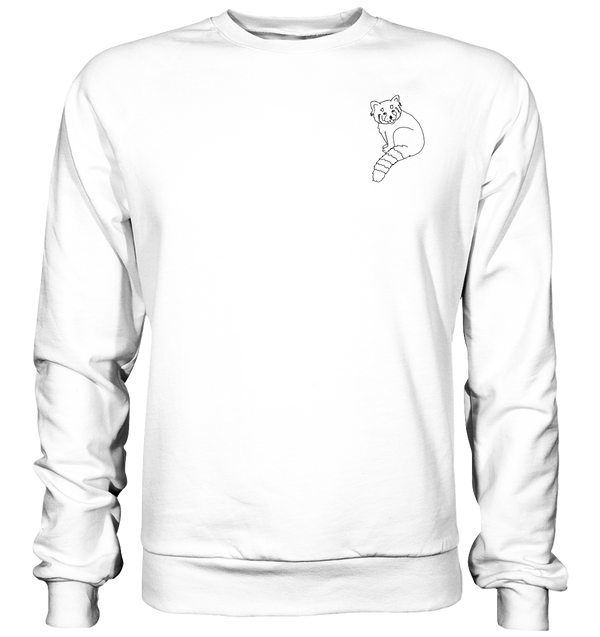 Roter Panda - Basic Sweatshirt Unisex Sweatshirts Tier-Shirts.com Arctic White XS