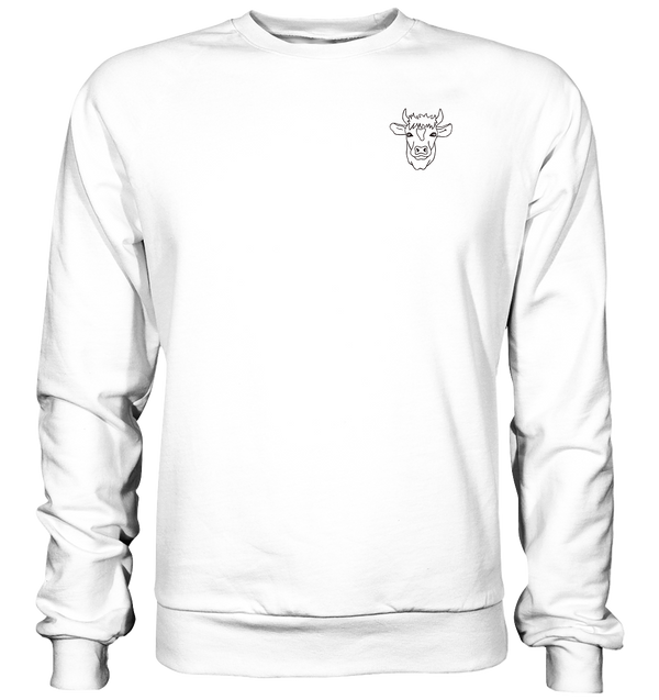 Kuh schwarz - Basic Sweatshirt Unisex Sweatshirts Tier-Shirts.com Arctic White XS