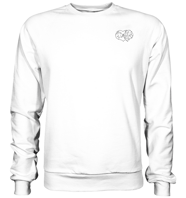 Löwenpaar - Basic Sweatshirt Unisex Sweatshirts Tier-Shirts.com Arctic White XS